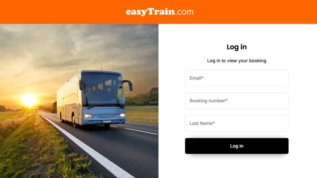 easyTrain Customer Login