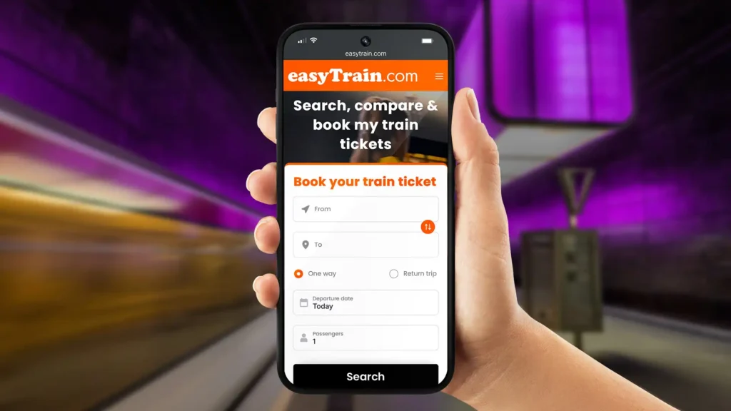 easyTrain.com Homepage Mobile